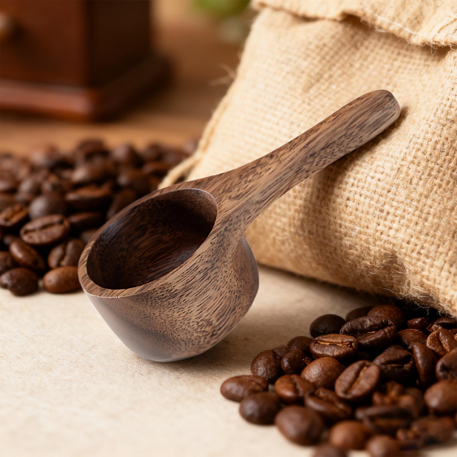 Sugar Scrub Coffee - 木製コーヒースクープ計量スプーン多目的キッチンツール器具砂糖茶粉豆プロテインパウダーカフェ用品