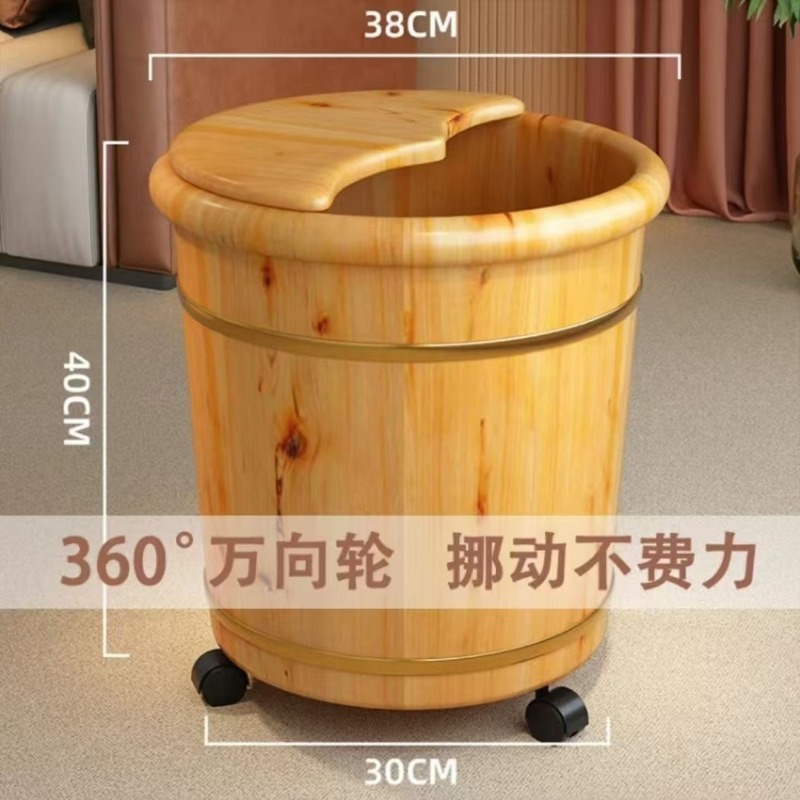 木製足浸しバケツ、無垢材のふくらはぎまで浸る足湯浴槽、蓋付き - Spa & Wellness Hotel Diamond Ustroń のレビューと価格
